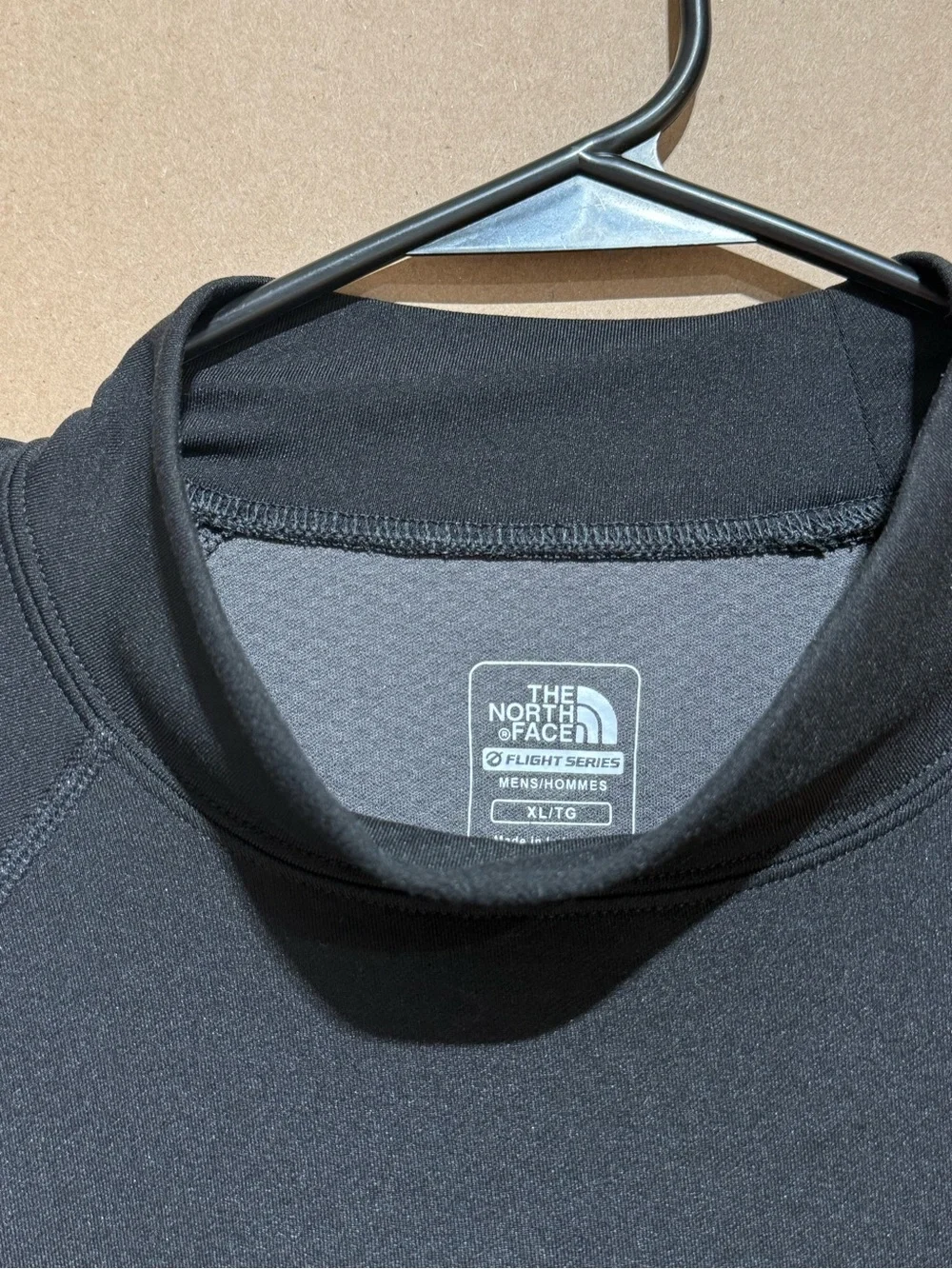 The North Face Black Long-Sleeve Active Top with Gray Accents